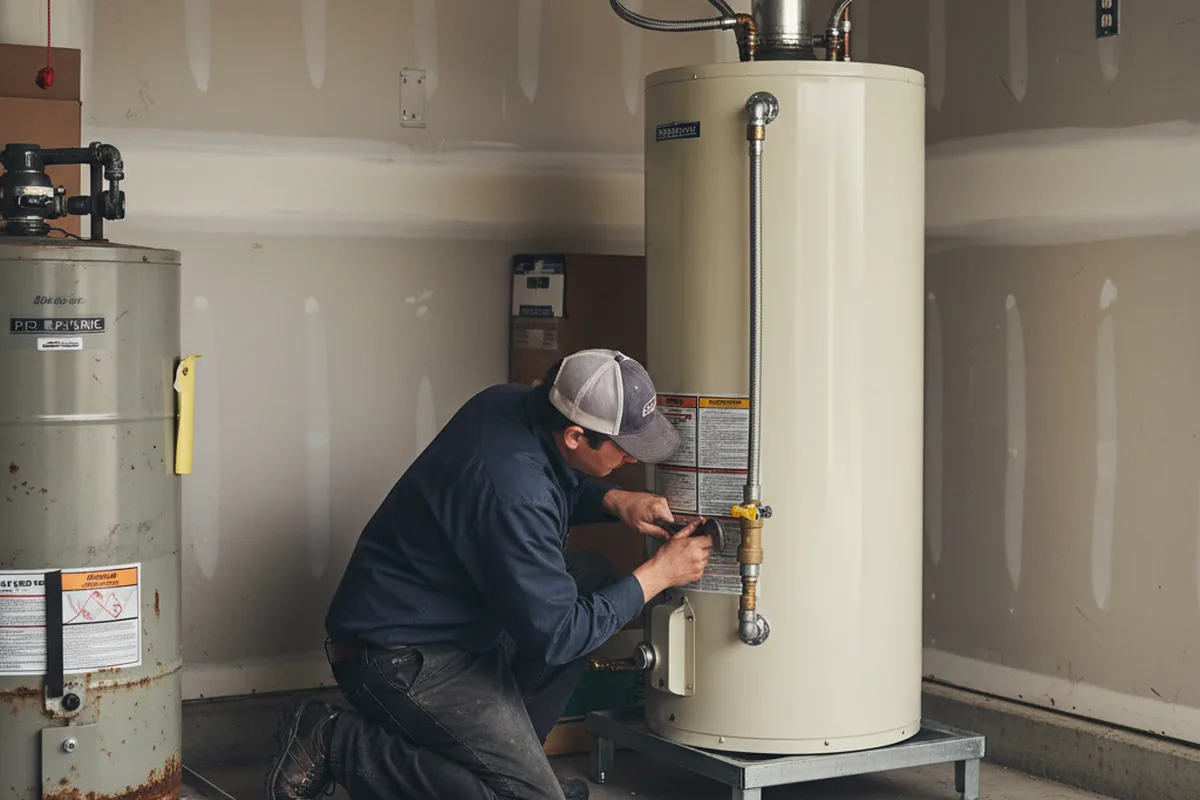 Water heater and shutoff valve replacement in Yakima