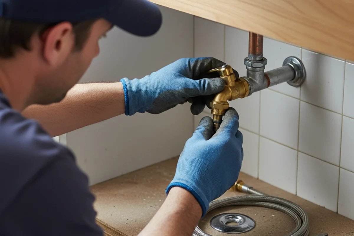 Shutoff valve and fitting work during Emergency Plumbing in Yakima